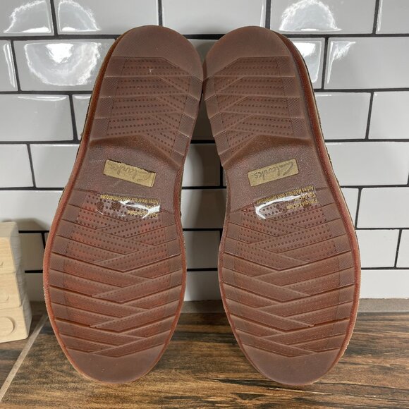 Clarks Est 1825 Mens Size 11 Shoes Brown Leather Casual Slip On Loafer main image 8